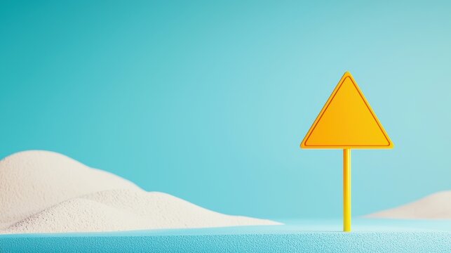 A close up of a bright yellow yield sign, with its distinctive triangular shape and bold lettering conveying a clear message of caution.