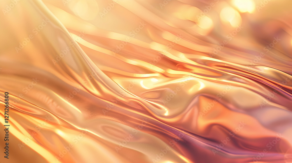 Poster abstract flowing texture with warm hues creating a sense of motion and depth