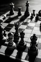 aesthetic photograph of a chessboard