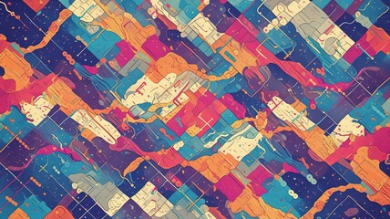 Abstract colorful geometric pattern background