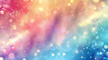Fototapeta premium Colorful abstract background with soft bokeh lights creating a dreamy atmosphere (1)