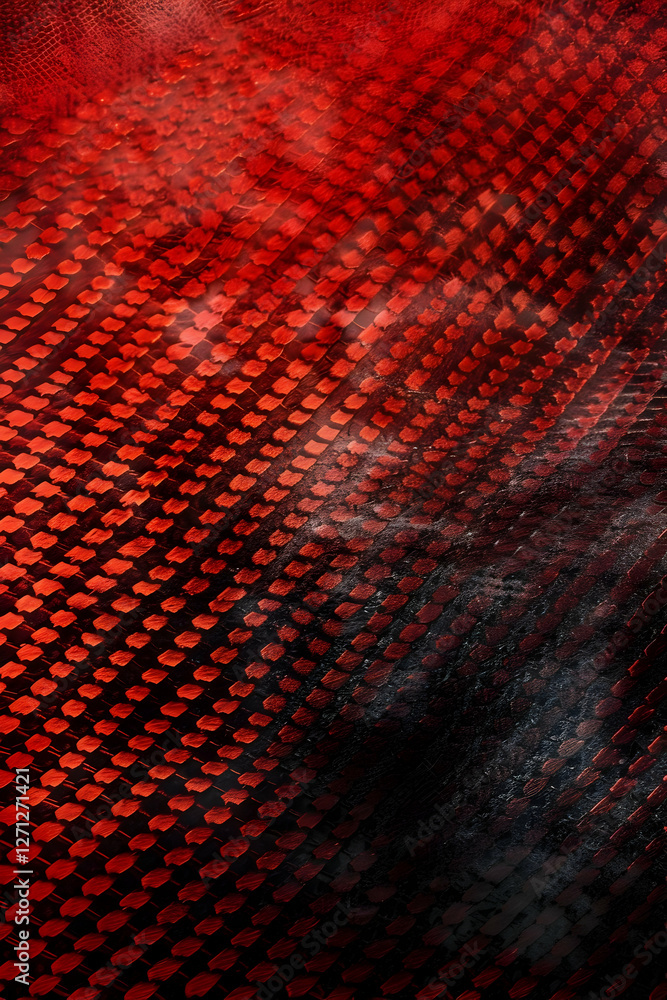 Poster abstract textured background featuring a blend of red and black colors with a dynamic pattern