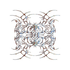 Chrome Neotribal Design Element