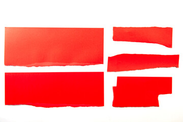 blank and torn paper