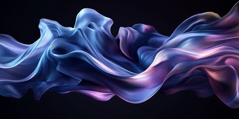 Obraz premium Abstract Flowing Fabric, Dynamic Movement