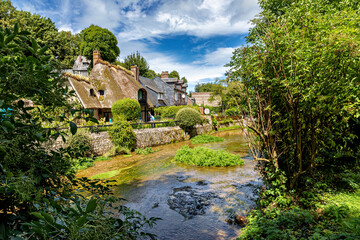 The village of Veules Les Roses in the Normandy of France
