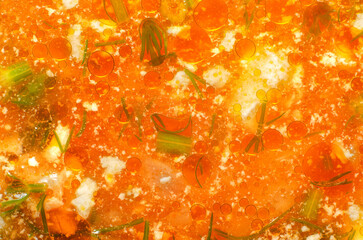 Abstract Oil and Water Soup Texture