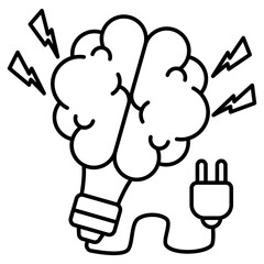 An icon design of creative mind