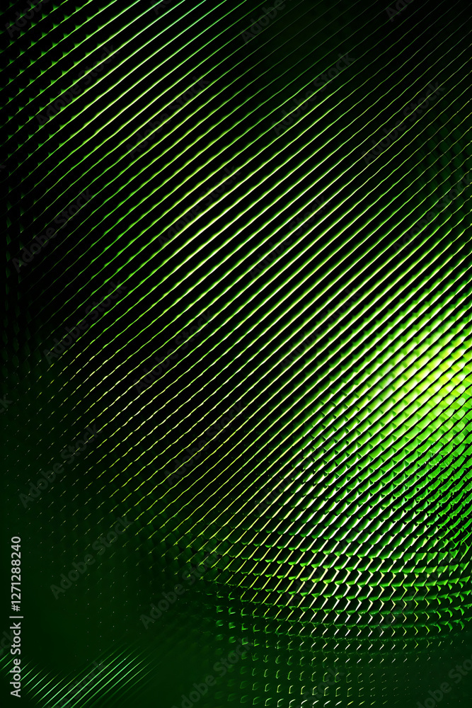 Poster abstract green gradient background with diagonal lines creating a dynamic visual effect