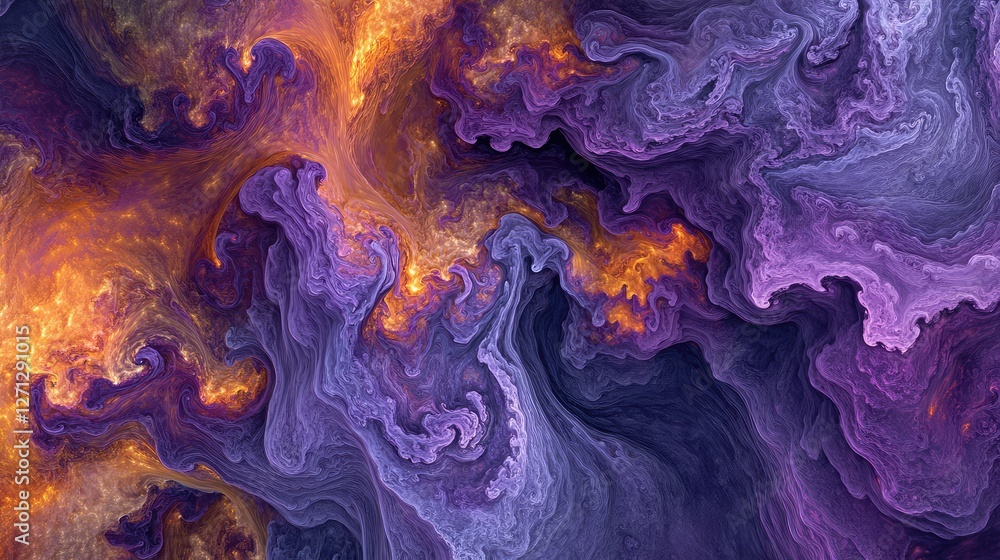 Poster dark smoke slowly spiraling, creating beautiful patterns with plenty of space to place copy or creat