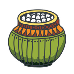 Bright and delicious Thai food: pad thai, tom yum, som tam, mango with rice. Authentic presentation, fresh herbs, spices, atmosphere of a street market or traditional restaurant. vector