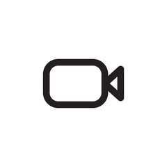 Video icon logo design. video camera sign and symbol. movie sign. cinema. Video icon vector.