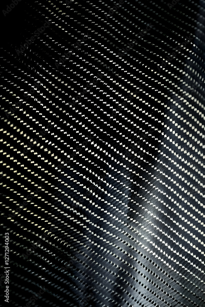Poster Close-up of textured fabric with intricate patterns highlighting shadows and light