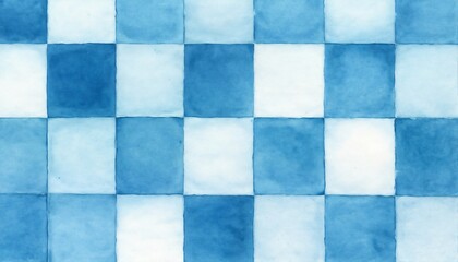 Fototapeta premium Checkerboard pattern with blue and white squares.