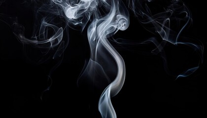 Fototapeta premium Smoke on black background