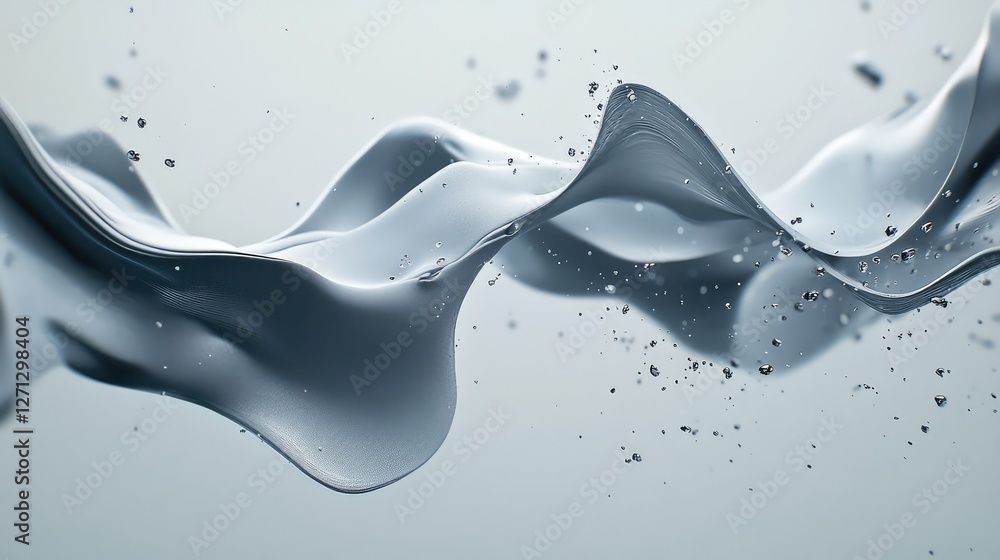Poster gray smoke tendrils curling through the air, with open space around them for adding copy or creative