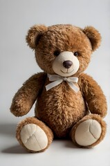 charming photograph of a brown teddy bear