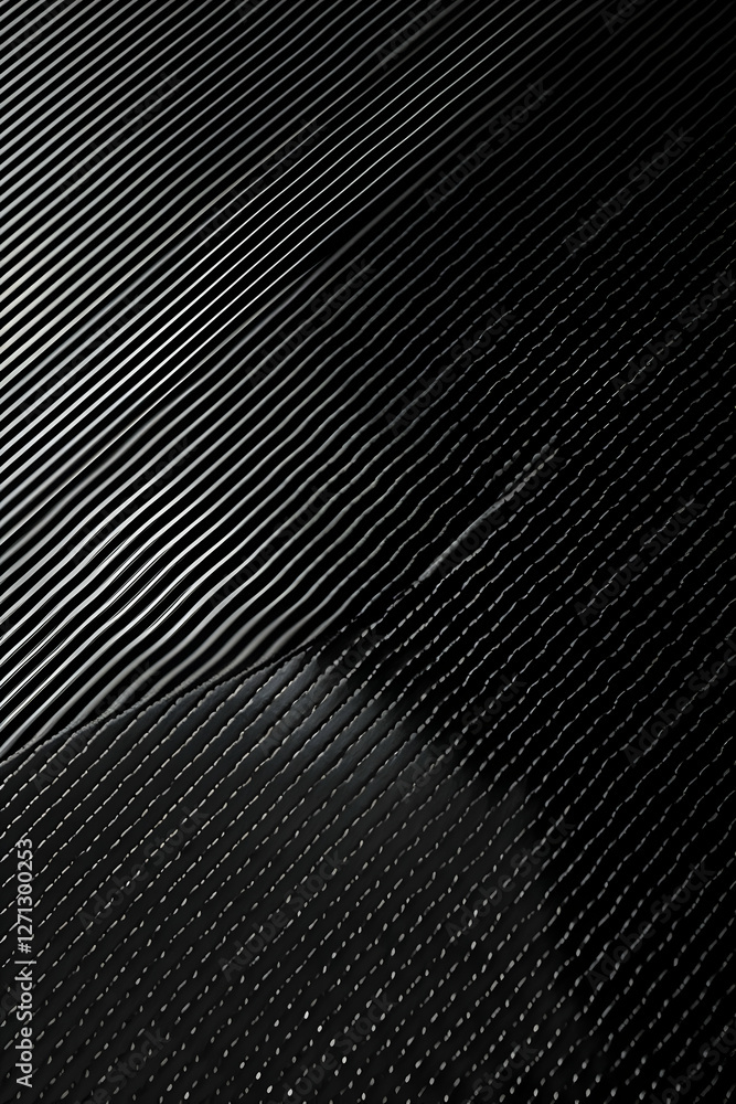 Poster close-up of a textured black surface with subtle light reflections and undulations