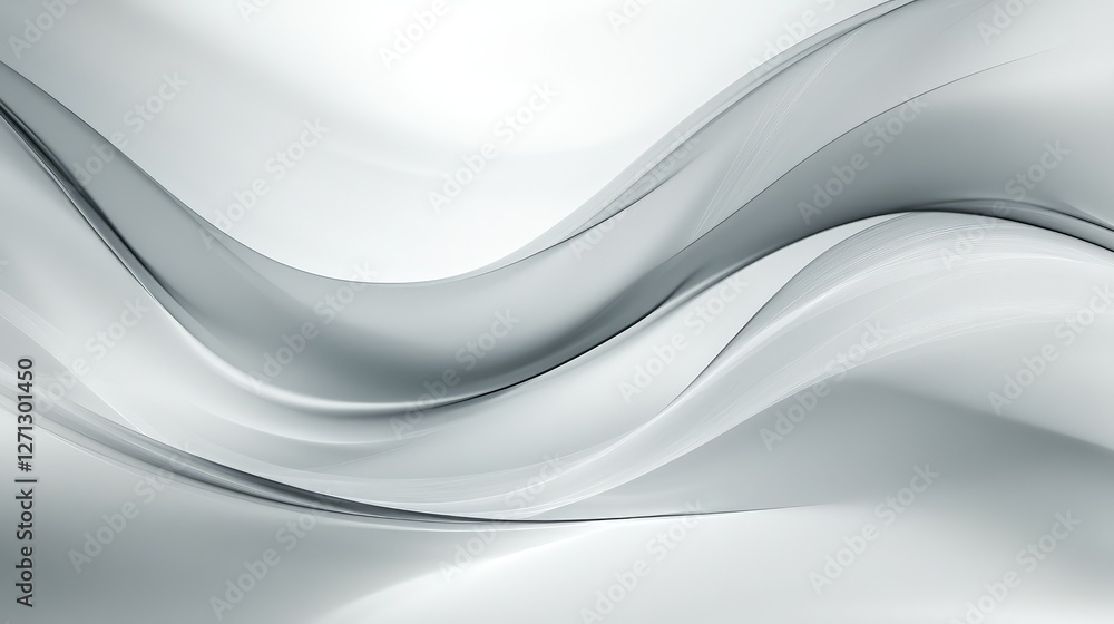 Poster light gray mist spreading across the frame with smooth, flowing patterns, offering room for creative