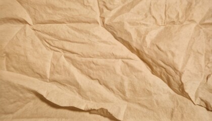 Obraz premium Background of crumpled brown paper.