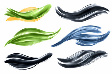 Obraz premium Abstract watercolor leaf design elements