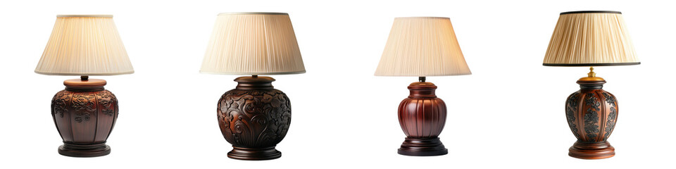 Ornate Bronze and Ceramic Table Lamps Providing Warm Ambient Glow for Modern or Traditional Home Interiors  Elegant Lighting Fixtures Suitable for Living Room Bedroom or Office Decor