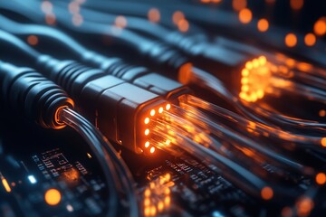 Fiber Optics: Illuminating the Future of High-Speed Data Transfer with Advanced Network Cables and Connectivity Solutions.