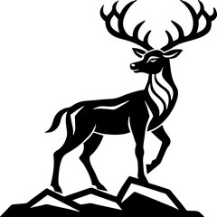 deer silhouette vector