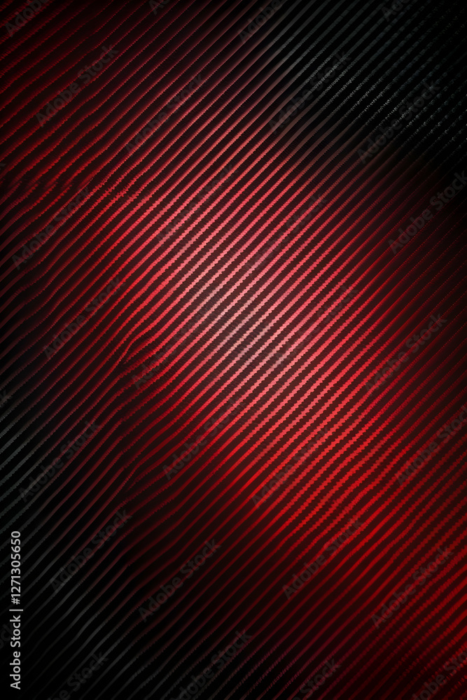 Poster abstract red and black gradient with diagonal lines, creating a dynamic background effect