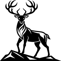 silhouette of a deer