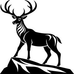 deer silhouette vector