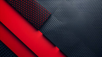Abstract composition of layered red and black textures creating a modern design aesthetic