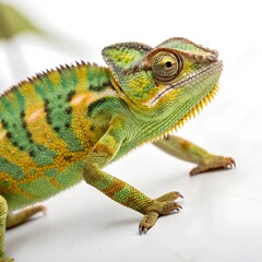 Obraz premium Bright Panther Chameleon close-up in outdoor