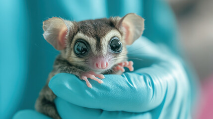 Sugar glider in vet