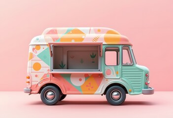 3D render machines for ice cream on a white background
