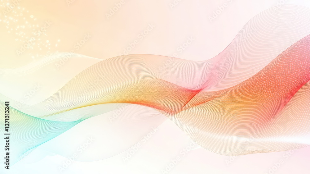 Poster slightly smoky fog dissipating over a blank background, with fine patterns spreading outwards and op