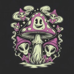 Retro vintage vector design for shirt print, tattoo idea, poster or for your design