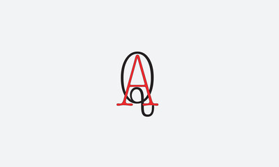 QA, AQ , Q , A , Abstract Letters Logo Monogram