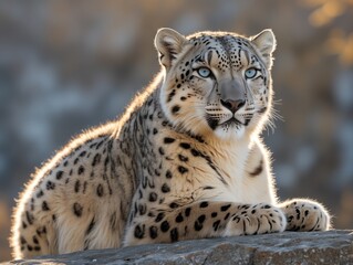 Obraz premium Snow Leopard Portrait