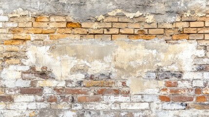 Subtly stained old brick wall background with brownish hues and faded textures, bringing a cozy and classic atmosphere.