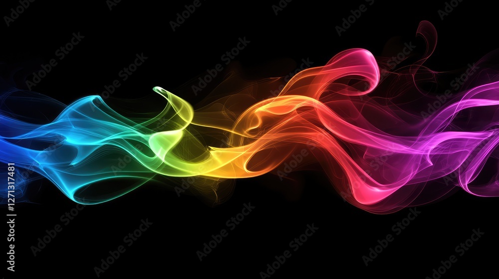 Poster vapor-like smoke spreading in a thin layer across the scene, perfect for adding creative copy or des