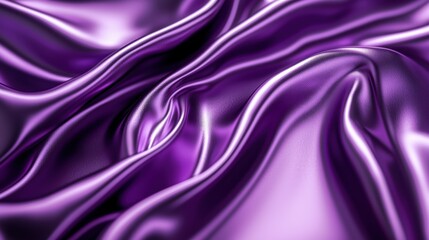 Obraz premium Luxurious Purple Silk Drapery: A Textured Abstract