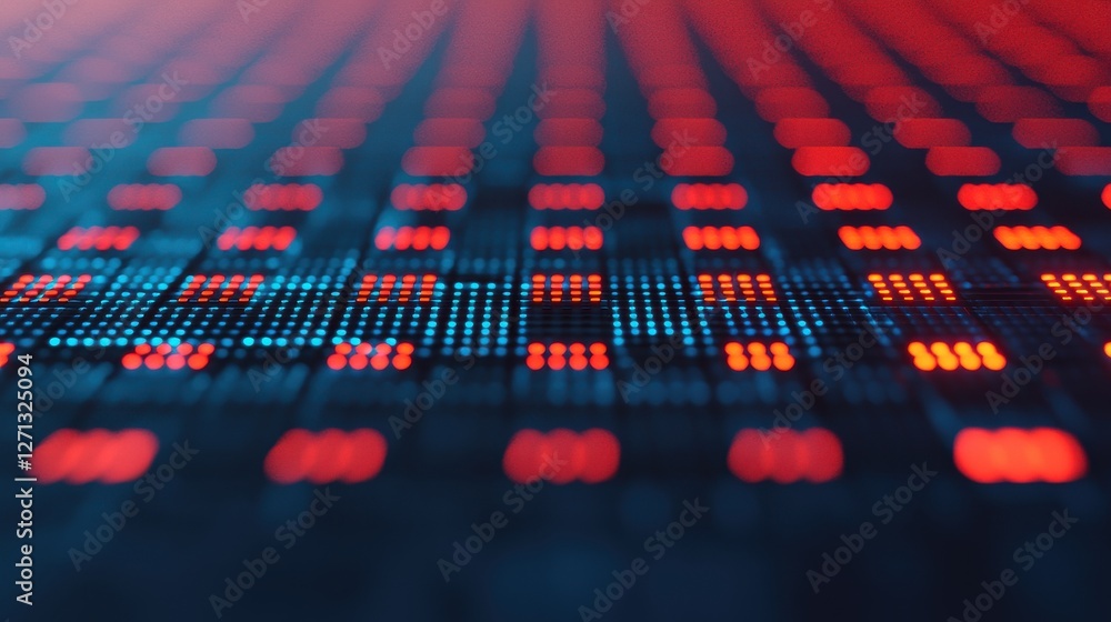 Poster world map infographic concept. futuristic metallic grid with glowing neon lights and dynamic pattern