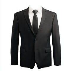 Headless Business Suit in Charcoal & White.