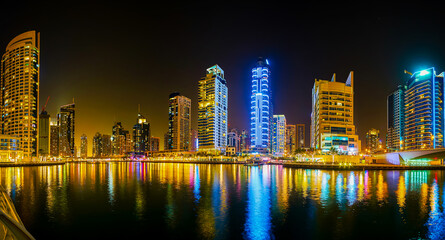 The skyscrapers of Dubai Marina, UAE