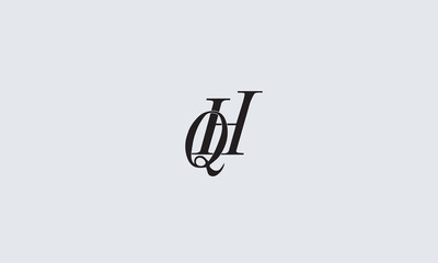 QH, HQ , Q , H , Abstract Letters Logo Monogram