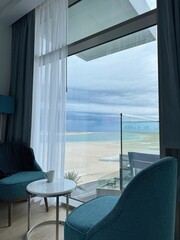 View from the window. Park Regis by Prince Dubai Islands, UAE.