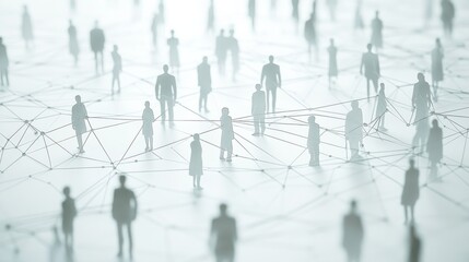 A network of people connected to each other.