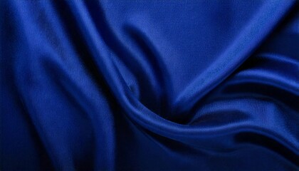 Blue satin or silk fabric as background