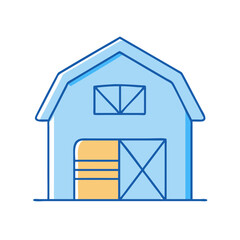 barn icon, barn vector illustration-simple illustration of barn, perfect for barn logos and icons